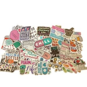 Random pick of 10 pharmacy stickers